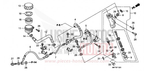 HAUPTBREMSZYLINDER, H. (CB1300A/CB1300SA) CB1300SA8 de 2008